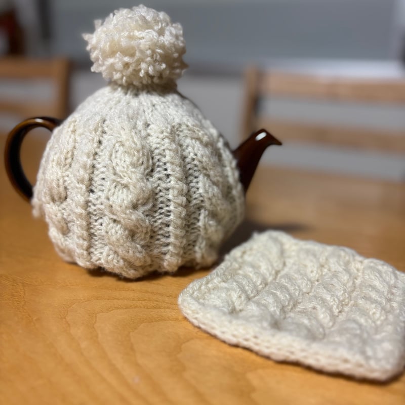 ティーコゼー(ティーポットカバー)の編み図 | irodori yarn