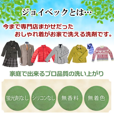 ジョイベック S プレミアム 洗濯洗剤 液体 500g ドライマーク用洗剤