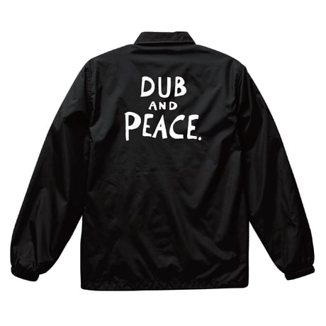 ※裏地付 【SAM "GREEN"】DUB AND PEACE NYLON COACH JACKET  (BLACK)