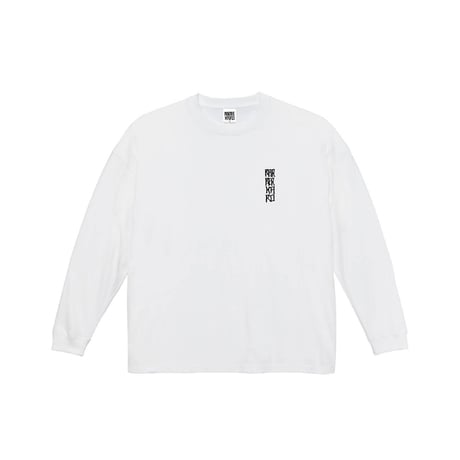 【BARBER KARO×Akihiro NiSHi】 コラボロングスリーブTシャツ(WHITE) ※ビッグシルエット