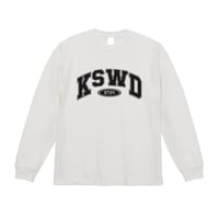 【KISHIWADA CITY】KSWD COLLEGE HEAVY BIGSILHOUETTE LONG SLEEVE(WHITE)