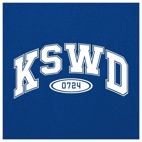 【KISHIWADA CITY】KSWD COLLEGE TEE(LOYAL BLUE)