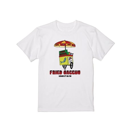 【KISHIWADA CITY】FRIED  GACCHO TEE (WHITE)