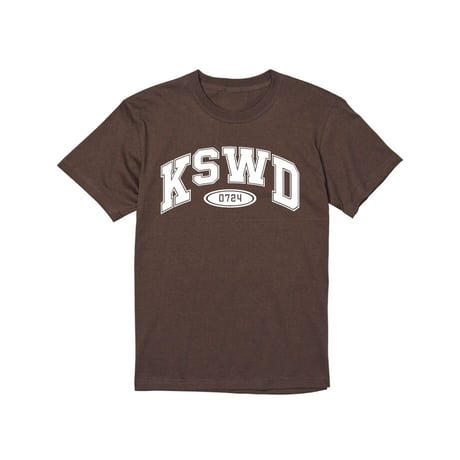 【KISHIWADA CITY】KSWD COLLEGE TEE(BROWN)