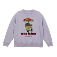 【KISHIWADA CITY】FRIED  GACCHO BIG silhouette CREWNECK SWEAT (light purple)