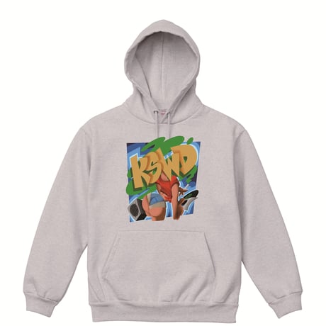 超厚裏起毛【KSWD×JUNK-R】KSWD GIRL DEM MAGNUM HEAVY WEIGHT HOOD PARKA(ASH)