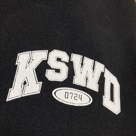 【KISHIWADA CITY】KSWD COLLEGE HEAVY WEIGHT SWEAT PANTS(BLACK)