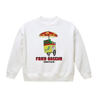 【KISHIWADA CITY】FRIED  GACCHO BIG silhouette CREWNECK SWEAT (WHITE)