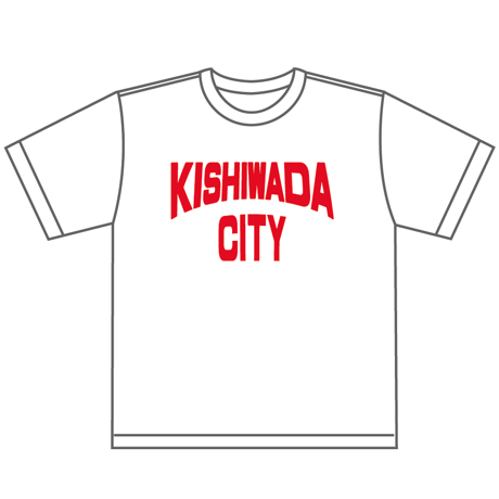 【KISHIWADA CITY】KISHIWADA CITY REP TEE(WHITE)