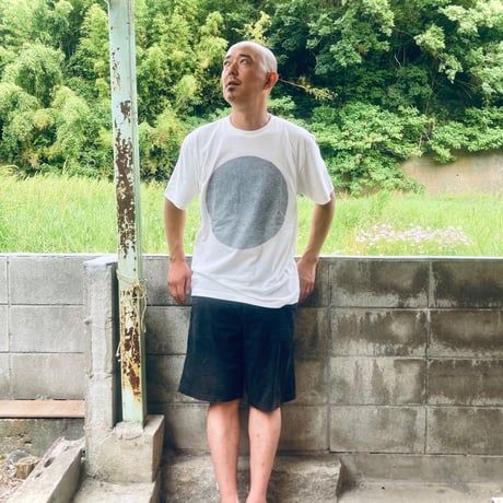 【スドウ図画工作/スドウPユウジ】粒画 TEE(バニラホワイト/ダークグレー)