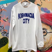 【KISHIWADA CITY】KISHIWADA CITY REP  LONG SLEEVE TEE(WHITE)