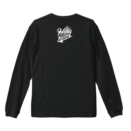 【HallysOrganicFarm(まるはり農園)】 チンゲンサイの珍さん LONG SLEEVE TEE (BLACK)
