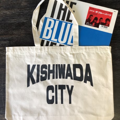 【KISHIWADA CITY】CANVAS TOTE ECOBAG(NATURAL/BLACK)