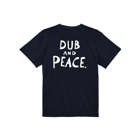 【SAM "GREEN"】DUB AND PEACE TEE (NAVY)