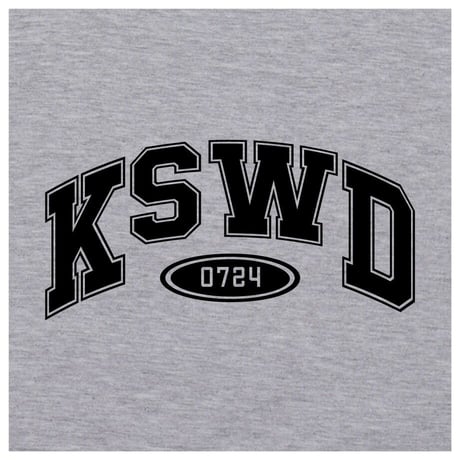 【KISHIWADA CITY】KSWD COLLEGE TEE(MIX GRAY)