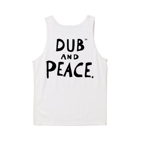 【SAM "GREEN"】DUB AND PEACE TANKTOP(WHITE)