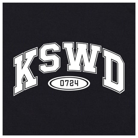 【KISHIWADA CITY】KSWD COLLEGE TEE(BLACK)