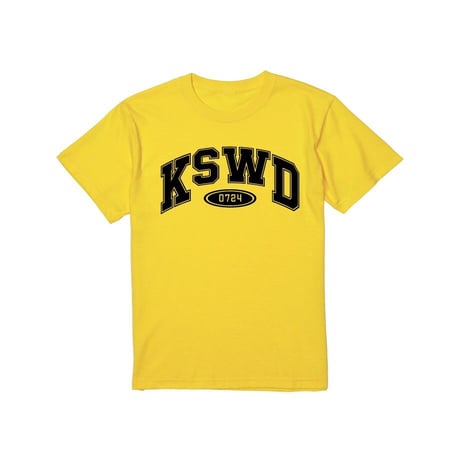 【KISHIWADA CITY】KSWD COLLEGE TEE(YELLOW)
