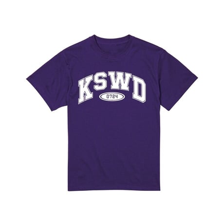 【KISHIWADA CITY】KSWD COLLEGE TEE(PURPLE)