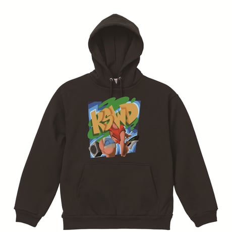 超厚裏起毛【KSWD×JUNK-R】KSWD GIRL DEM MAGNUM HEAVY WEIGHT HOOD PARKA(BLACK)