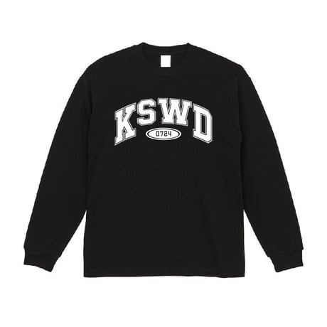 【KISHIWADA CITY】KSWD COLLEGE HEAVY BIGSILHOUETTE LONG SLEEVE(BLACK)
