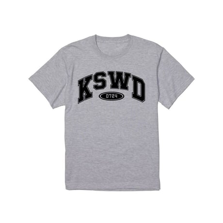 【KISHIWADA CITY】KSWD COLLEGE TEE(MIX GRAY)