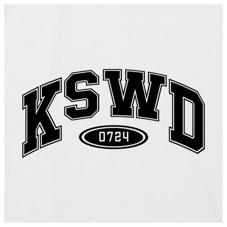【KISHIWADA CITY】KSWD COLLEGE TEE(WHITE)