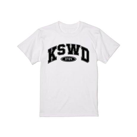 【KISHIWADA CITY】KSWD COLLEGE TEE(WHITE)