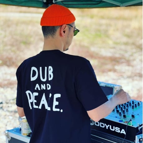 【SAM "GREEN"】DUB AND PEACE TEE(BLACK)