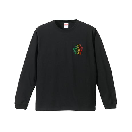 【SAM "GREEN"】ANTI BABYLON SYSTEM CLUB LONG SLEEVE TEE(BLACK)
