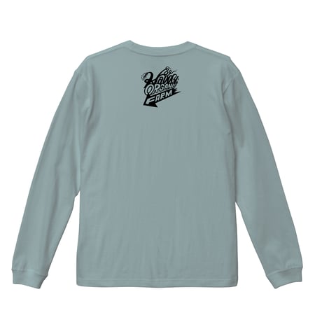 【HallysOrganicFarm(まるはり農園)】 チンゲンサイの珍さん LONG SLEEVE TEE (SMOKEY GREEN)