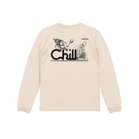 【soup curry kitchen chill】 chill LONG SLEEVE TEE (VINTAGE NATURAL)