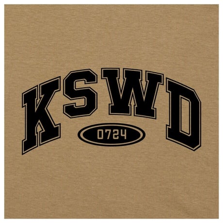 【KISHIWADA CITY】KSWD COLLEGE TEE( (LIGHT BEIGE)