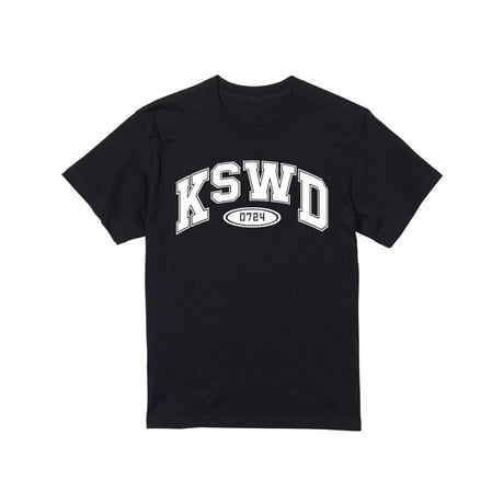 【KISHIWADA CITY】KSWD COLLEGE TEE(BLACK)