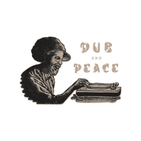 【DUB AND PEACE × VOBA HEAD】Let jah music play. TEE(CITY GREEN)