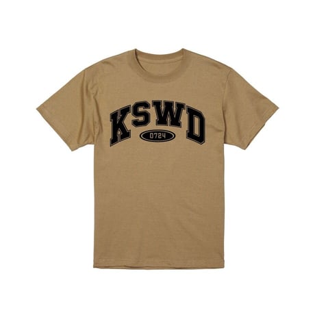 【KISHIWADA CITY】KSWD COLLEGE TEE( (LIGHT BEIGE)