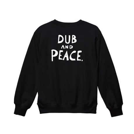 ※裏起毛、厚め 【SAM "GREEN"】DUB AND PEACE CREW NECK SWEAT (BLACK)