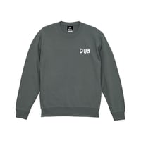 【SAM "GREEN"】DUB AND PEACE CREW NECK SWEAT (GRAY GREEN)