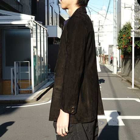 LOEWE leather double jacket