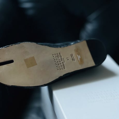 新品 maison margiela 2020aw tabi leather loafer
