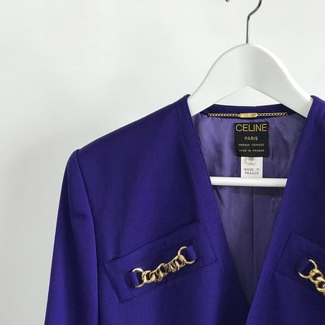 celine no collar double coat