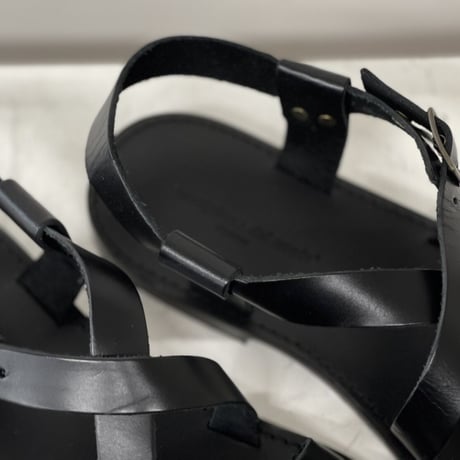 新品 hand made Italy leather sandal 43