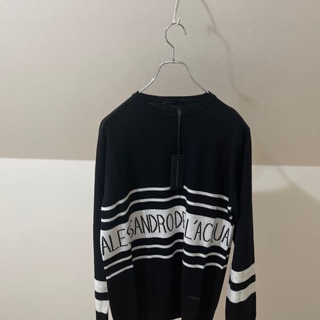 新品 alessandro dellacqua 2020aw cashmere wool logo knit 48
