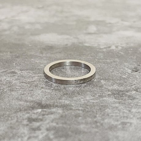 新品 maison margiela silver logo ring