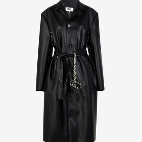 mm6 maison margiela 2022ss fake leather coat