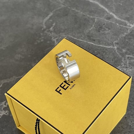新品 fendi 2021ss silver ring 20号