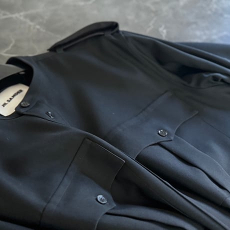 jilsander collarless coat 40