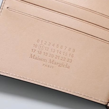 新品 maison margiela money clip leather wallet