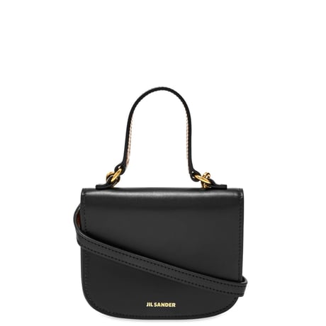 jilsander 2024-25 leather logo shoulder bag