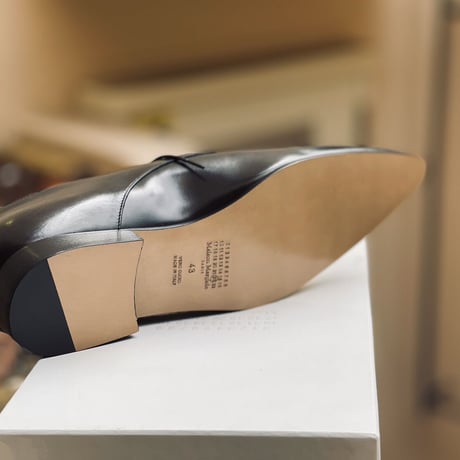 新品 maison margiela 2021ss leather dress shose